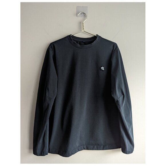 ADER error Black Stitched Logo Long Sleeve T-Shirt - Picture 4 of 9